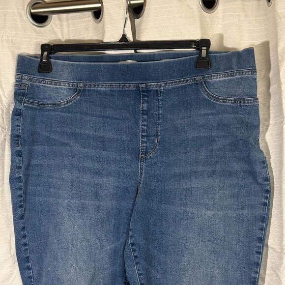 Wonderly pull on Women's Blue Jeans super skinny size 18w - Picture 2 of 7